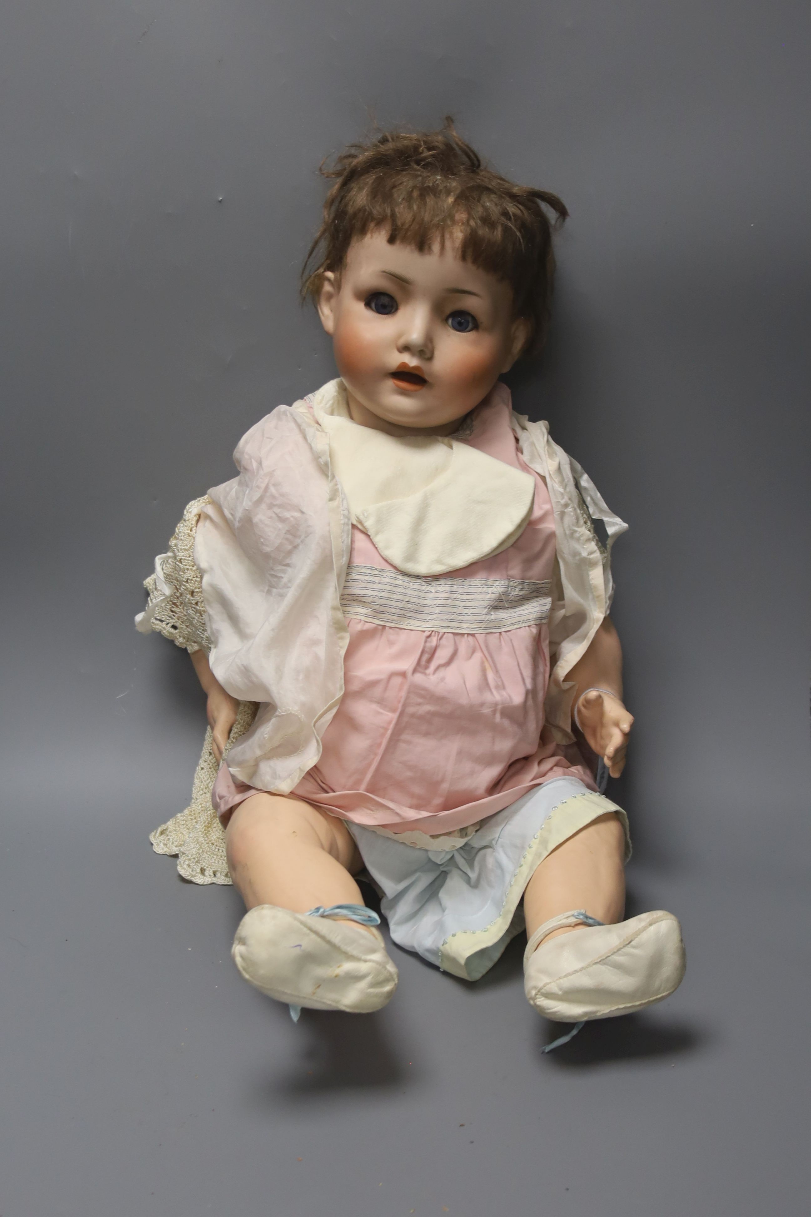 Schoennau and Hofmeister bisque boy doll 67cm